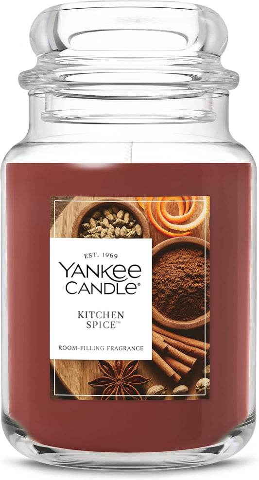 Kitchen Spice, Fall Scented Candle, 22Oz Large Jar with up to 150 Hour Burn Time