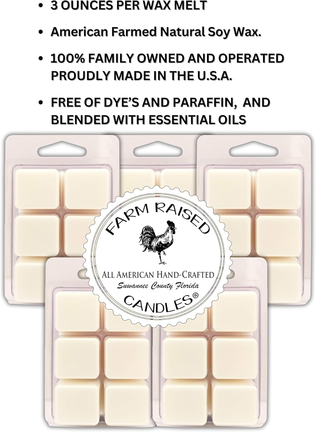 - USA Made - Hand Crafted - Fall Spice Variety 100% Soy Wax Melts – 16 Ounce - 5-Pack – Apple, Cinnamon, Pumpkin, Pecan Waffles – Pet & Family Safe – Gift-Ready Scented Soy Wax