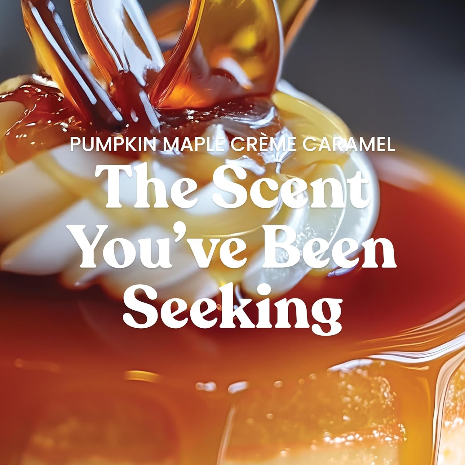 Pumpkin Maple Crème Caramel, Fall Scented Candle, 22Oz Large Jar with up to 150 Hour Burn Time