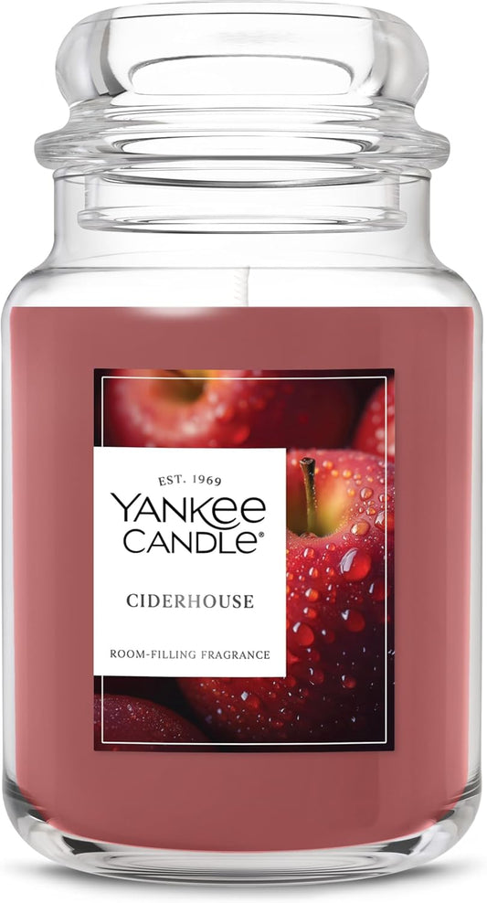 , Ciderhouse Fall Scented Candle, 22Oz Large Jar with up to 150 Hour Burn Time