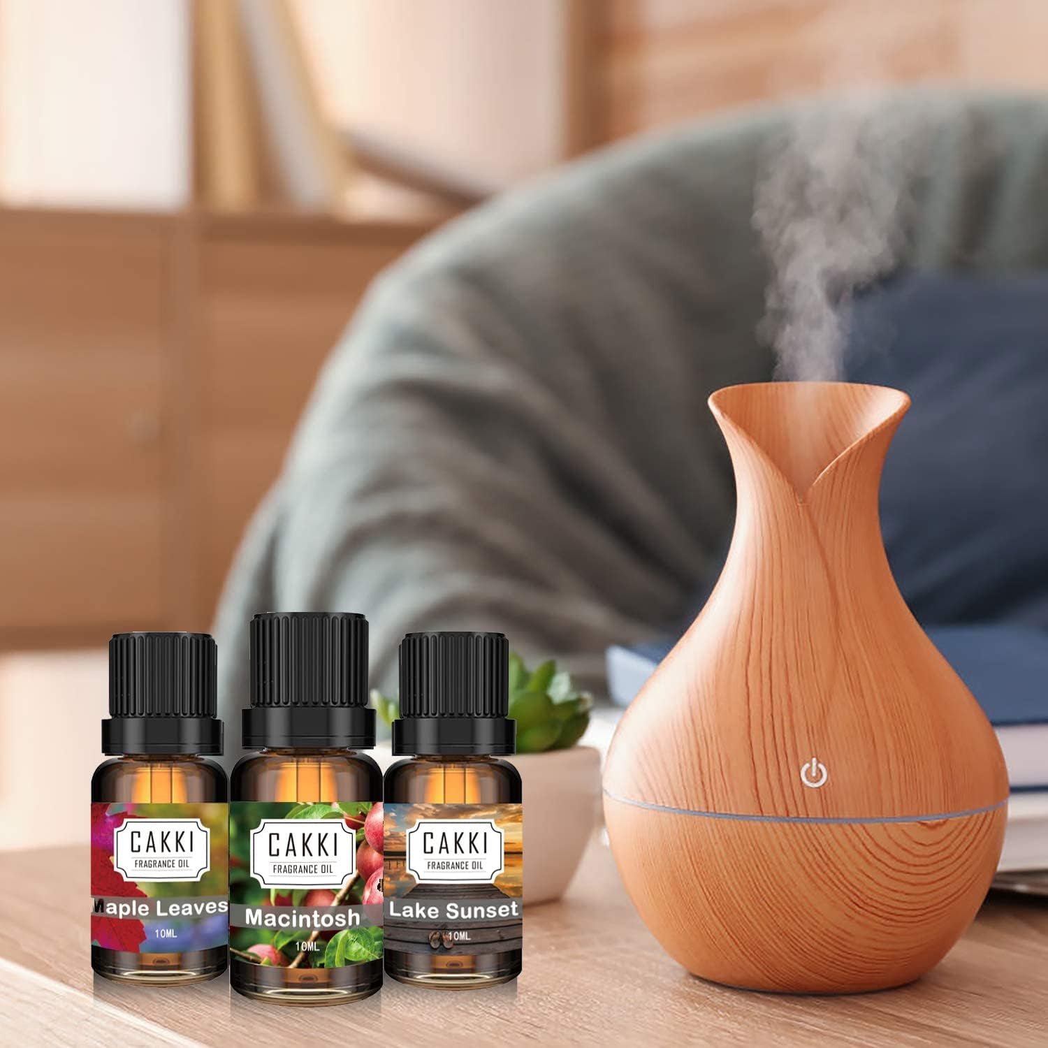 Autumn Essential Oils for Diffusers for Home,  Fragrance Oils Set, 6 Fall Scents, Natural Aromatherapy Oils, for Candles Making, for Soaps Making, for Humidifiers, 6X10 Ml