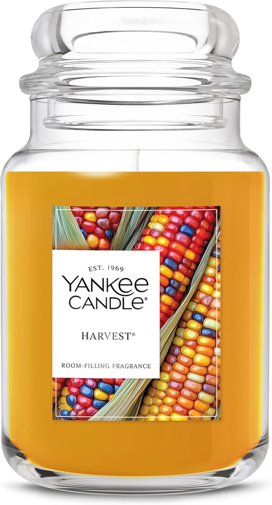 Harvest, Fall Scented Candle, 22Oz Large Jar with up to 150 Hour Burn Time
